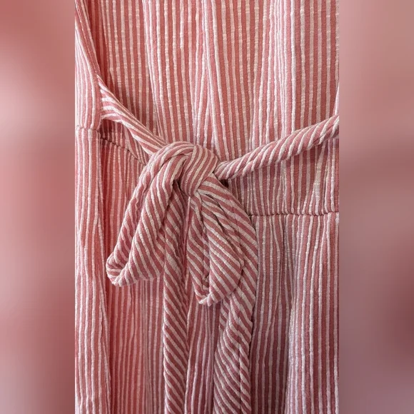 FREE MARKET Feeling Confident Blush Pink Ribbed Jumpsuit, Soft, Comfy, Size S - Picture 6 of 7